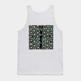 Jaguar Pattern in Beach Colors Tank Top